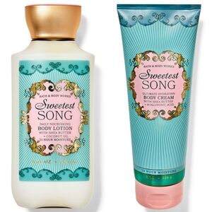Bath & Body Works Sweetest Song Body Lotion and Body Cream Set NEW